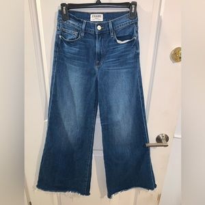Frame Denim Wide Leg High Waisted Jeans Size 25 MSRP$278